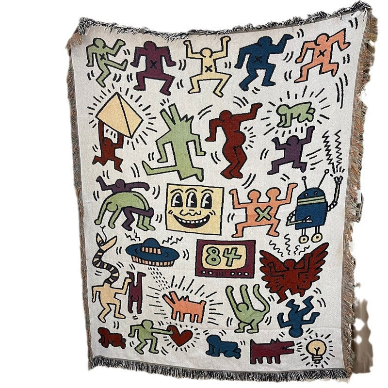 Artistic Graphic Tapestry Blanket