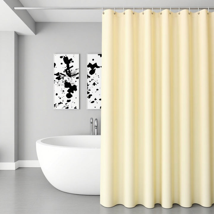 Translucent Shower Privacy Curtain Bowlift