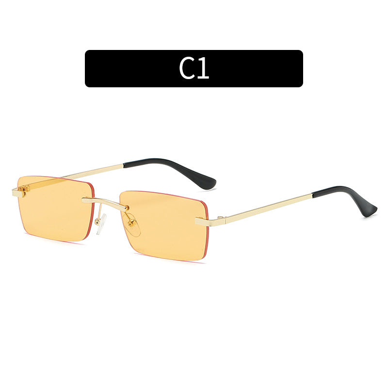 Retro Rectangle Frame Sunglasses