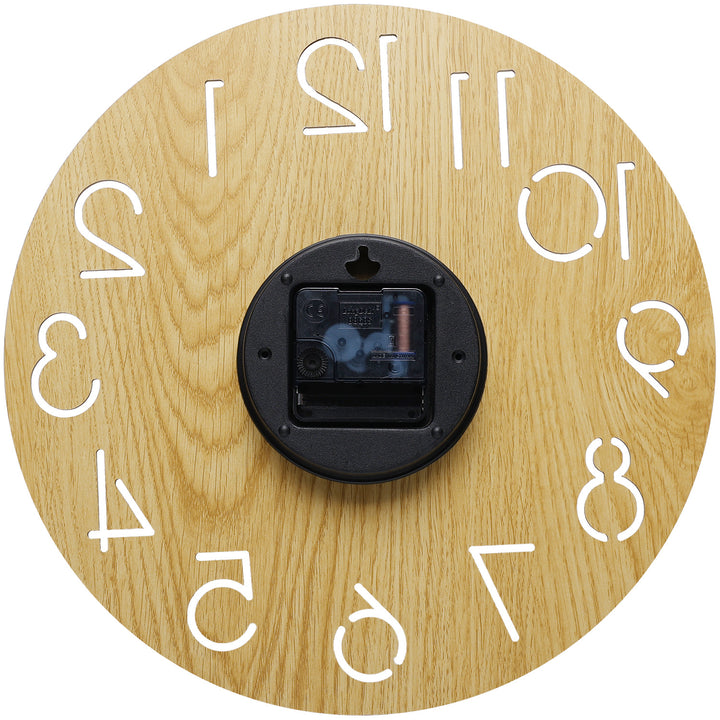 Wall clocks made from untreated wood Bowlift