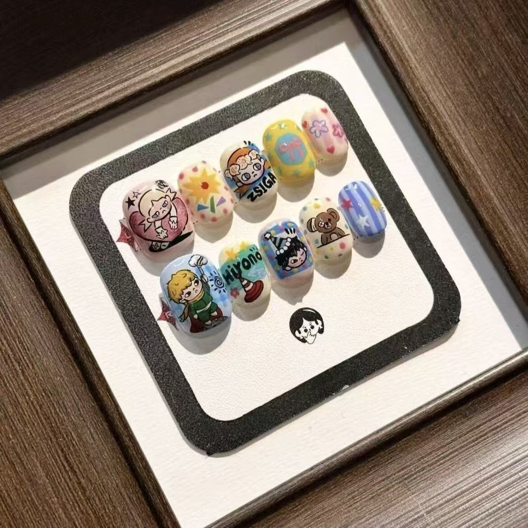Artistic Character Nail Art Set Bowlift