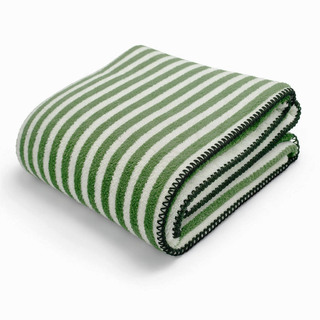 Ladies warms comfortable fleece blanket with elegant stripe structure Bowlift