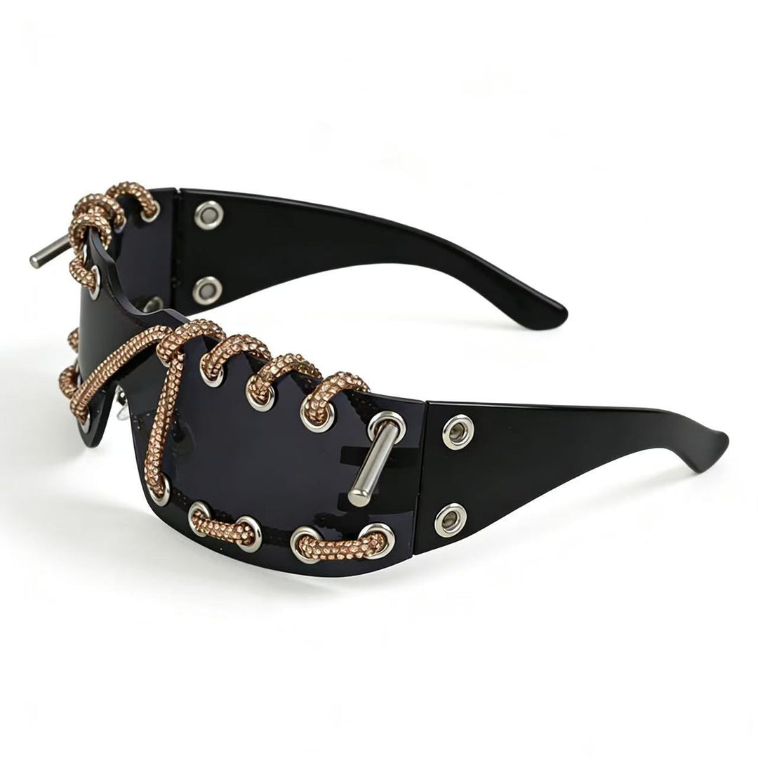 Women's sunglasses with unique lacing design Bowlift