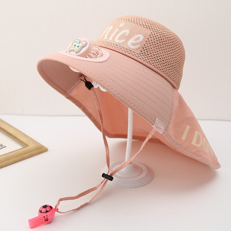 Child-Sun-Protective-Hat with Neck Protection, Breathable Mesh and Adjustable Chin Strap Bowlift