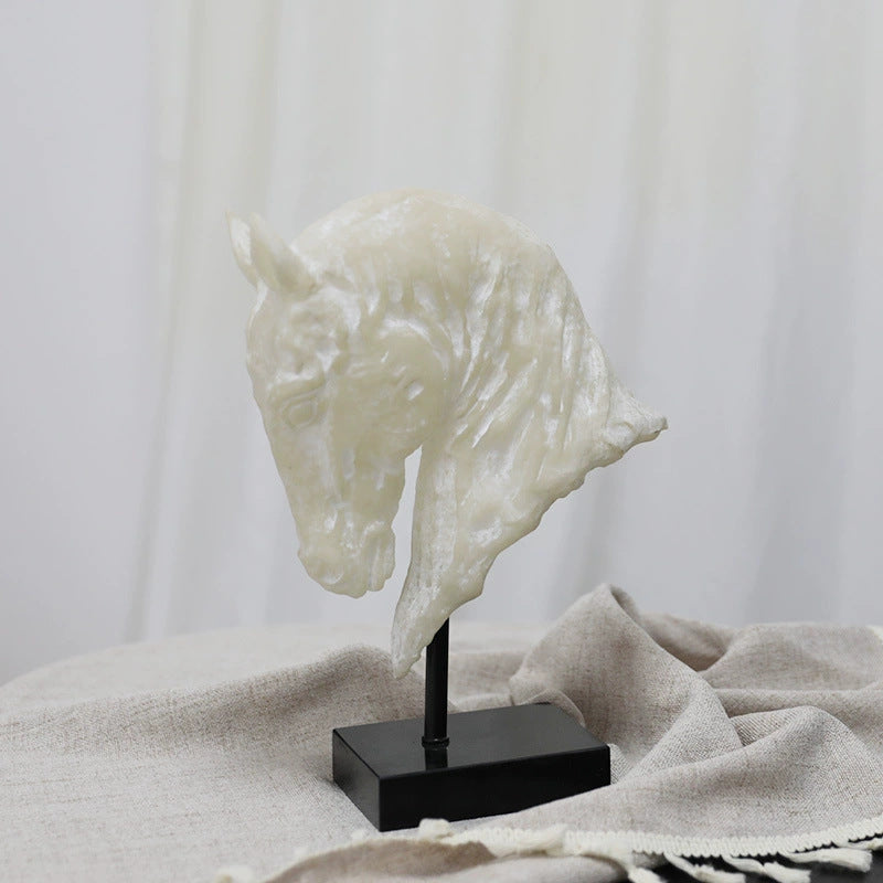 Elegant Horse Head Sculpture
