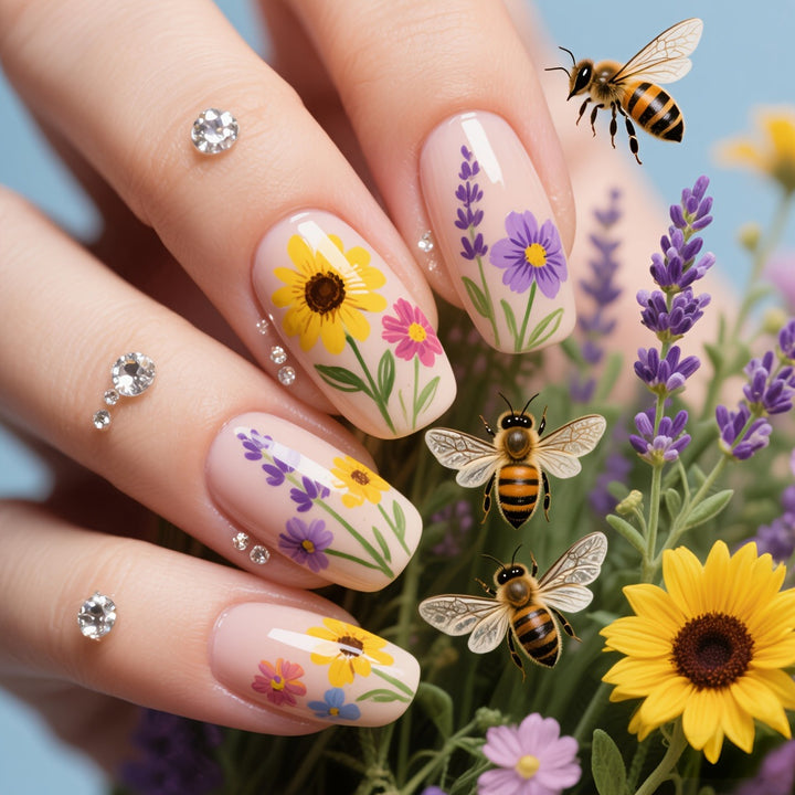 Floral 3D Nail Art Bowlift