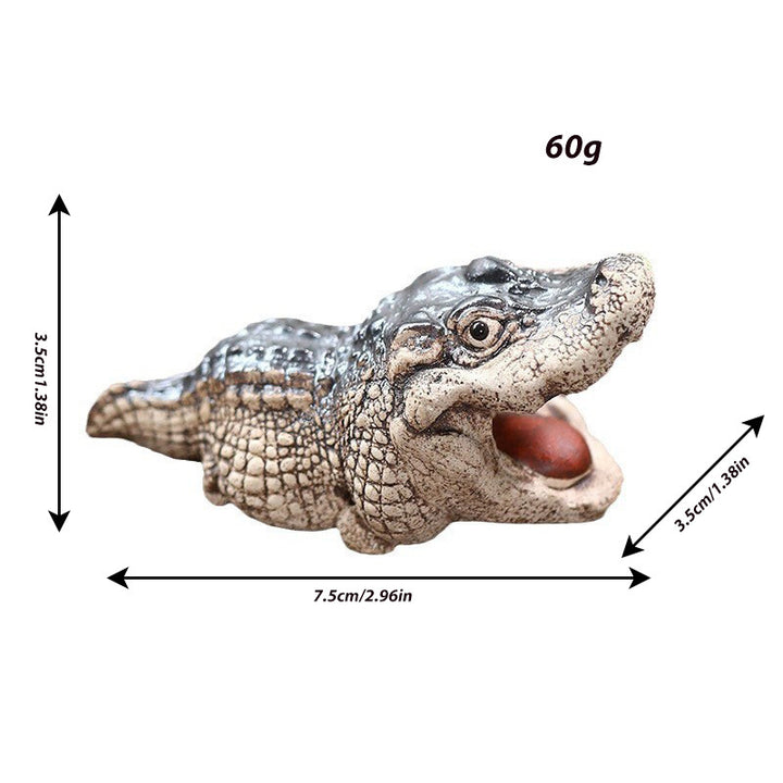 Decorative Crocodile Figurine Bowlift