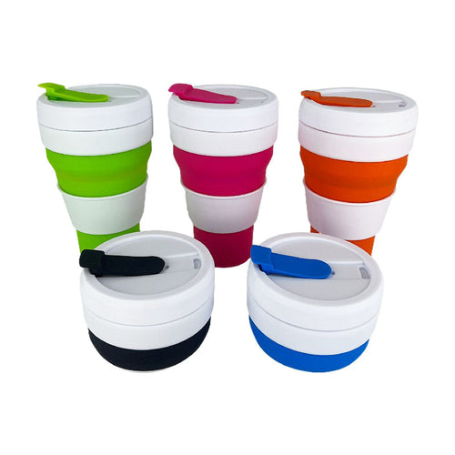 Women Foldable Coffee Cup with Lid Bowlift