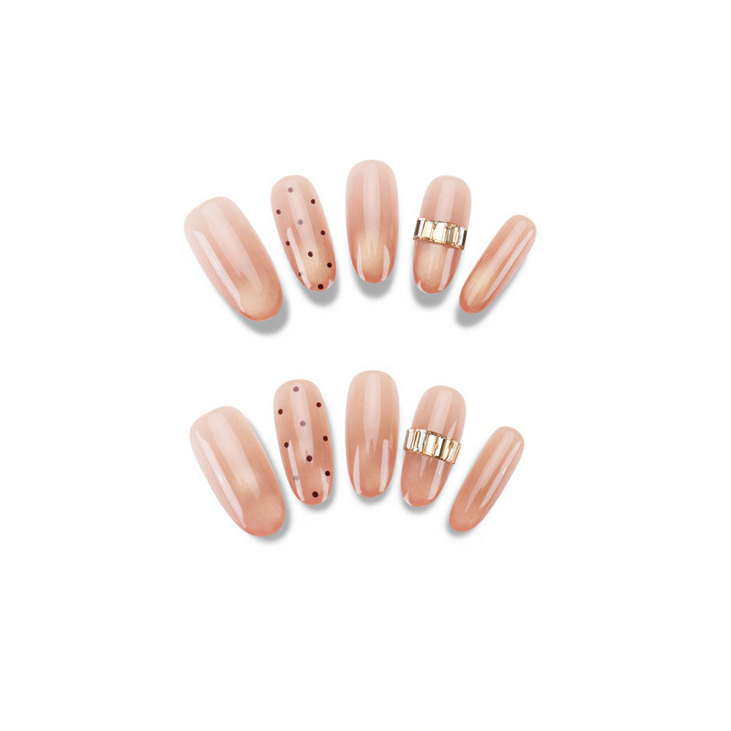 Decorative Glitter Ombre Press-On Nails Bowlift