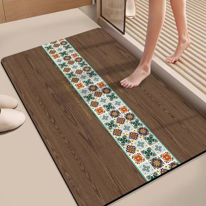 Decorative Memory Foam Bath Mat Bowlift