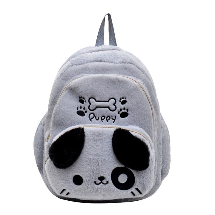 Plush backpack with dog design Bowlift