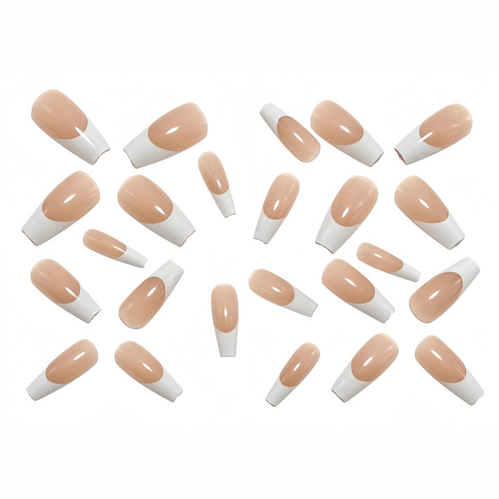 Artificial Nails in Elegant French Look Bowlift