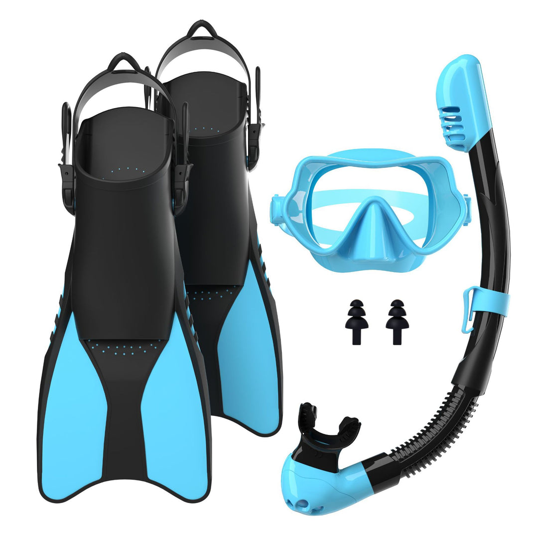 Snorkel set with high-quality fins and ergonomic diving mask Bowlift