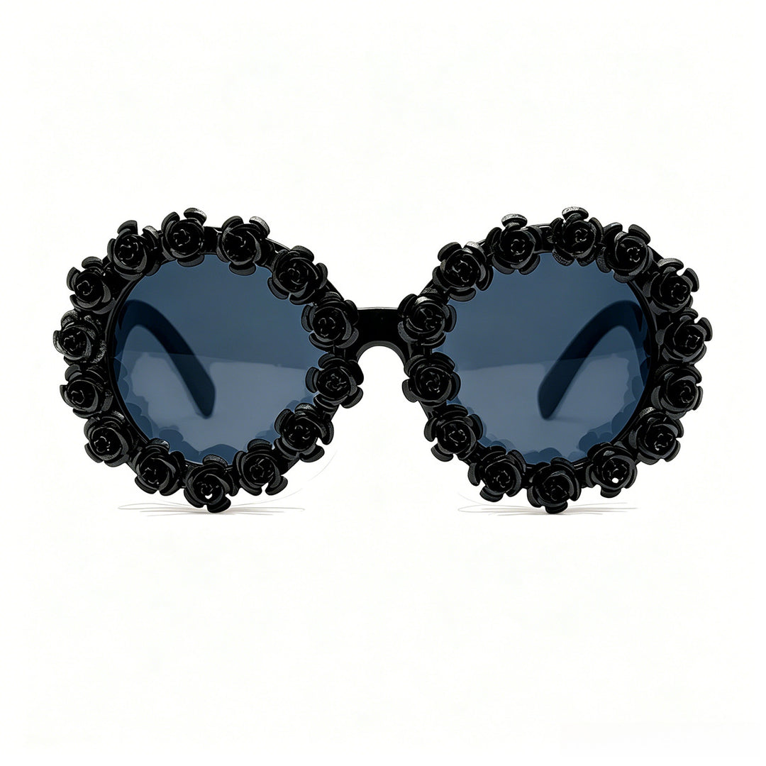 Ladies Designer Sunglasses with Floral Accents Bowlift