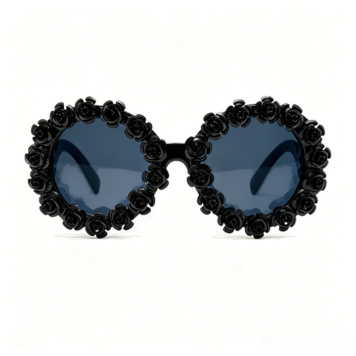 Ladies Designer Sunglasses with Floral Accents Bowlift