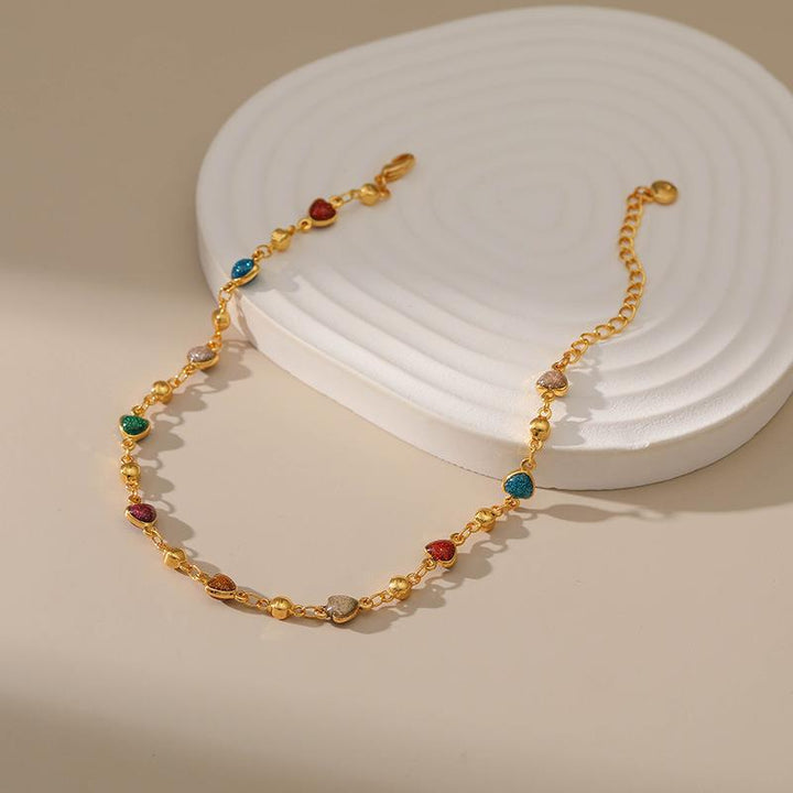 Heart Charm Anklet Bowlift
