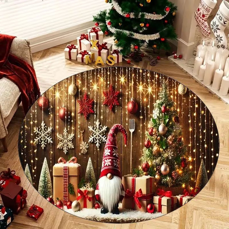 3D Christmas Theme Carpet