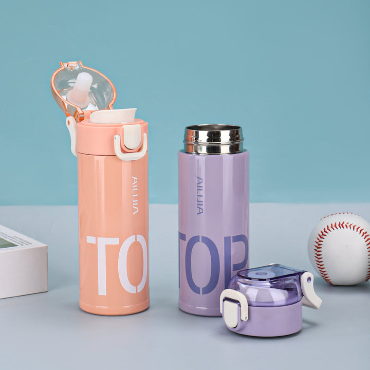 Women's Innovative Drink Bottle with Flip Top Closure Bowlift