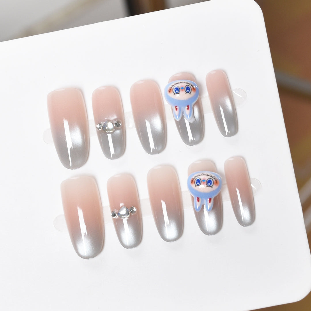 Premium Ocean-Inspired Press-On Nail Extensions Bowlift
