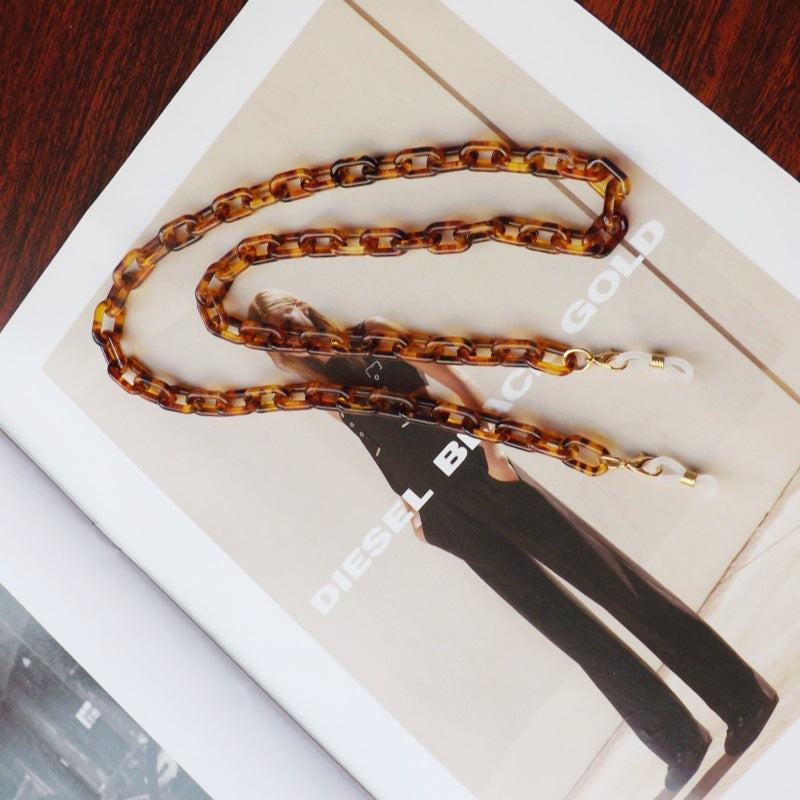 Fashionable Glasses Chain Made of High-Quality Plastic Bowlift
