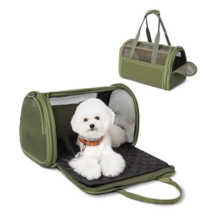 Transport box for pets with breathable mesh inserts Bowlift