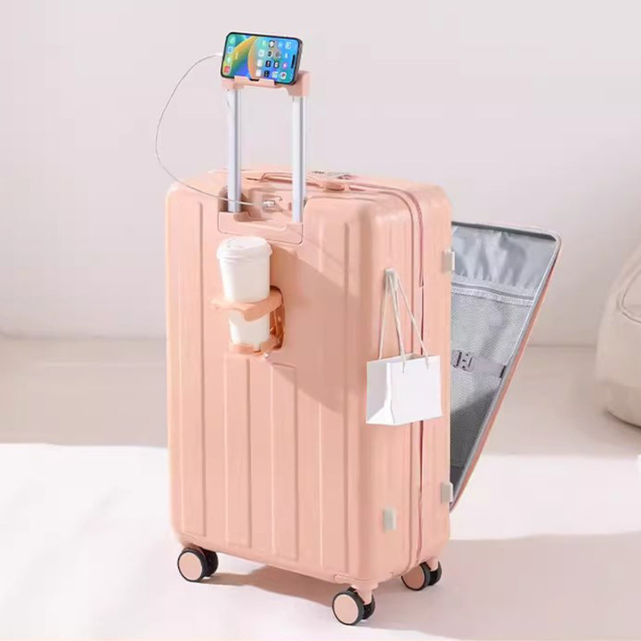 Smart Tech-Integrated Hard-Shell Luggage Bowlift