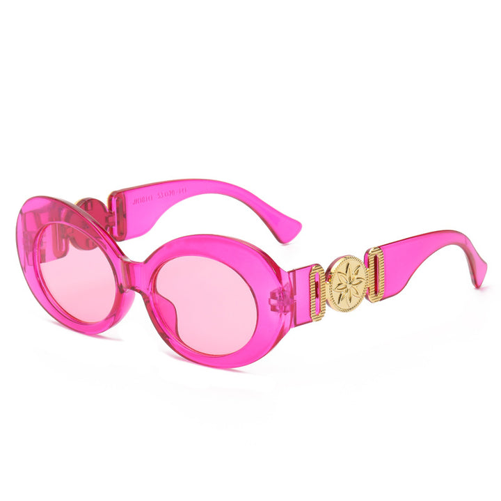 Ladies fashionable sunglasses with striking golden accents Bowlift