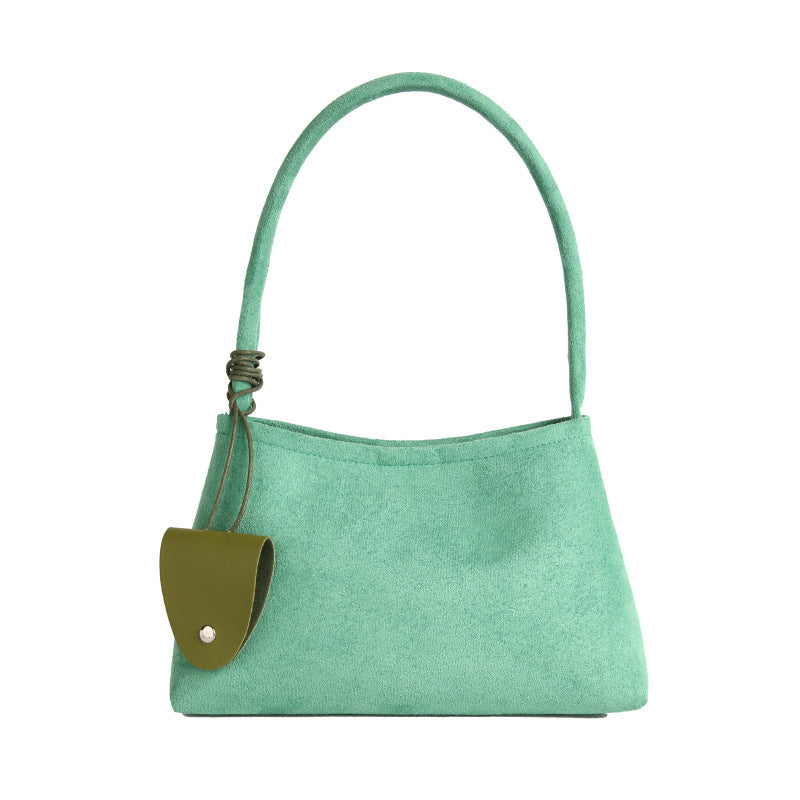 WoTextured Fabric Shoulder Bag Bowlift