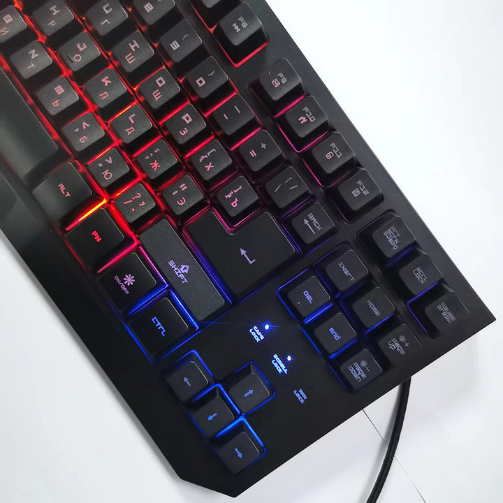 Mechanical gaming keyboard with RGB backlighting Bowlift