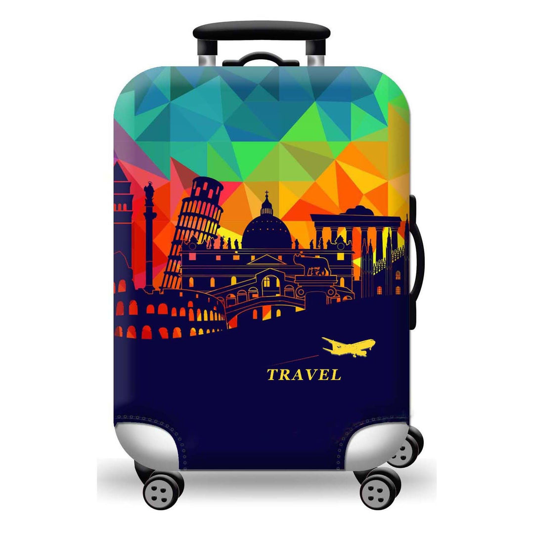 Geometric Travel Hard Shell Suitcase Bowlift