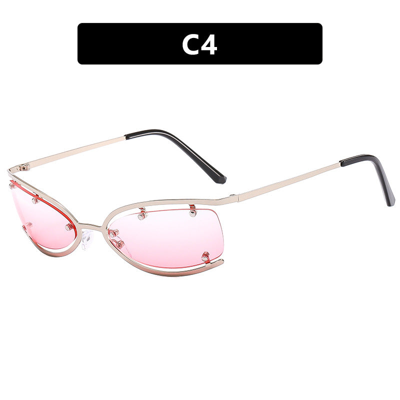 Women Cat-Eye Sunglasses with Luxurious Accents and Protective UV Filter Bowlift