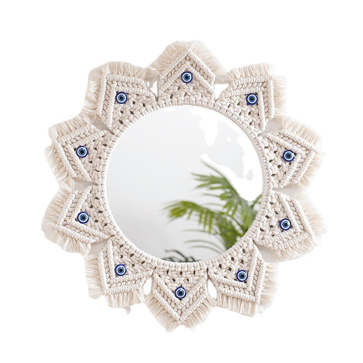 Macramé Decorative Round Mirror Bowlift