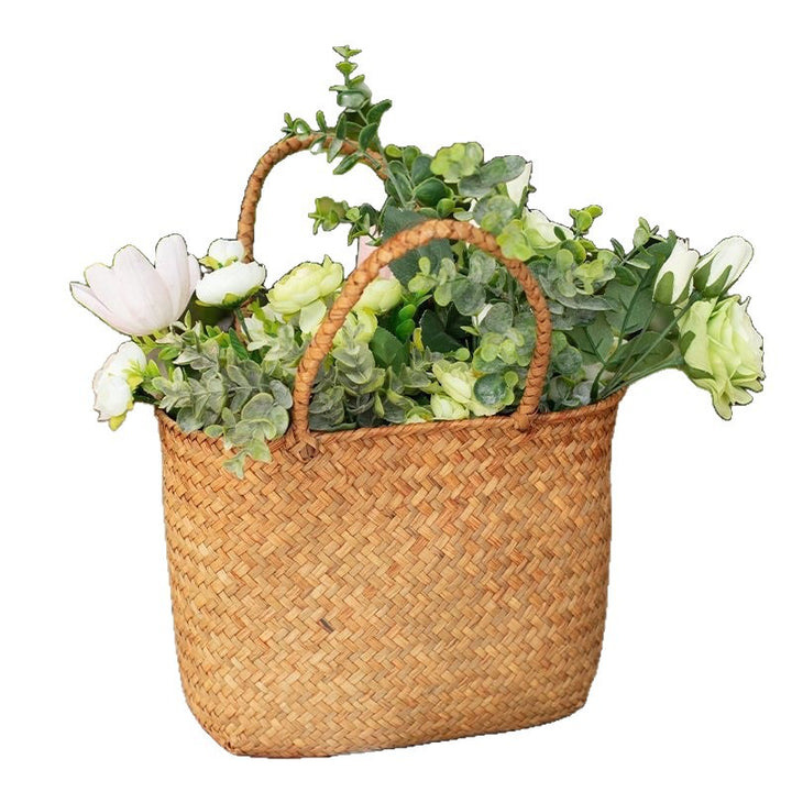 Eco-Friendly Woven Plant Basket Bowlift