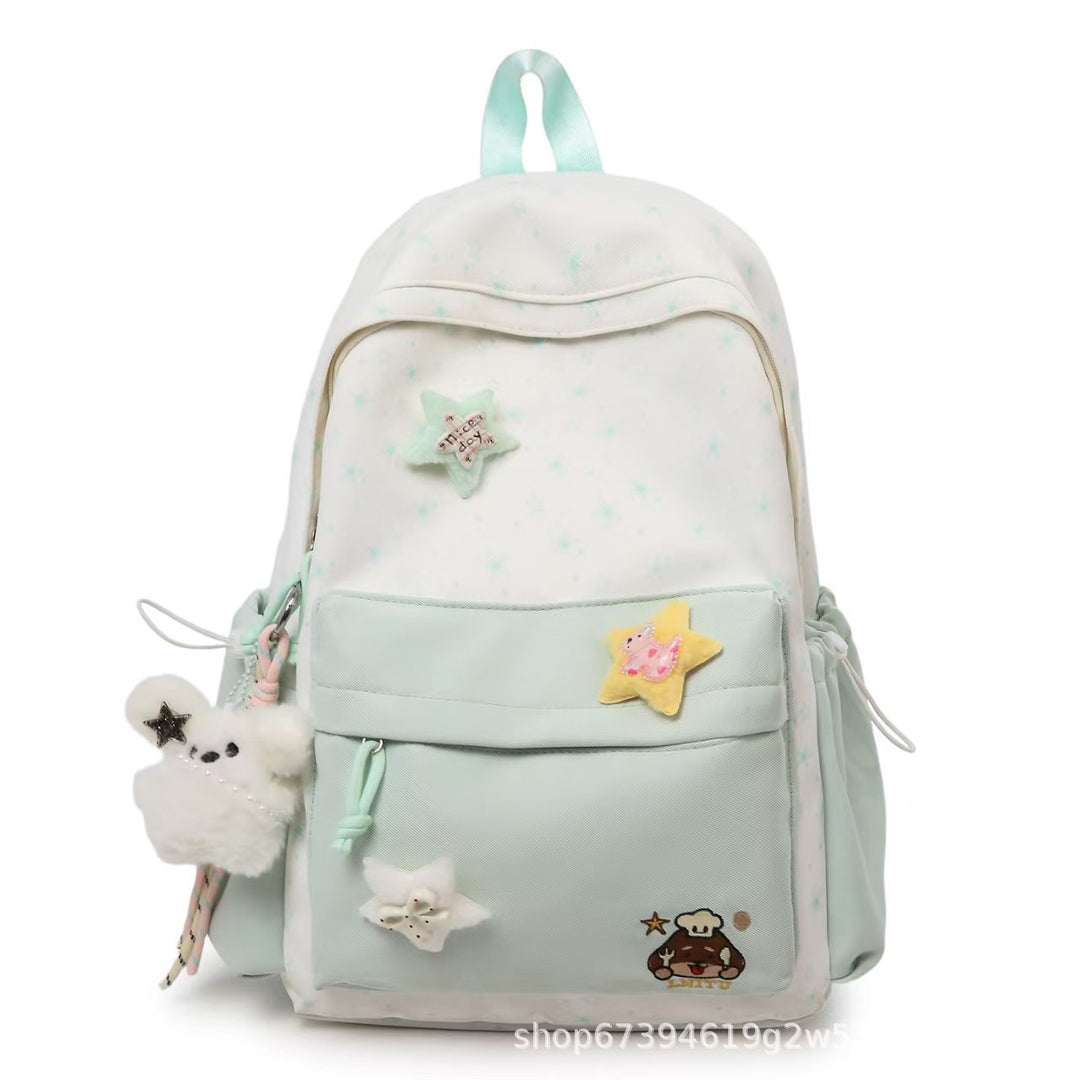 Star-themed Plush Backpack Bowlift