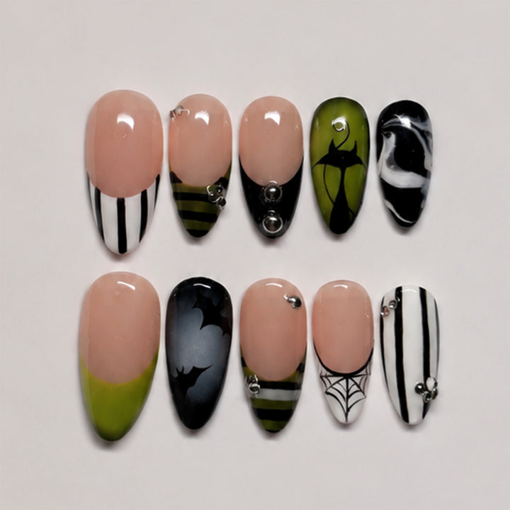 Creative Halloween Nail Art Set with Creepy Designs Bowlift