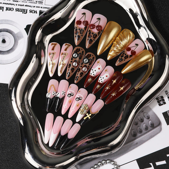 Glamorous Decorative Press-On Nail Tips Bowlift
