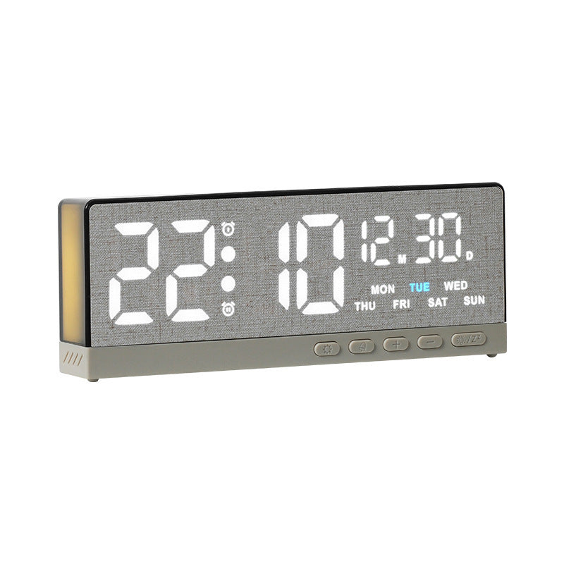 Digital Alarm Clock with Clear LED Display Bowlift