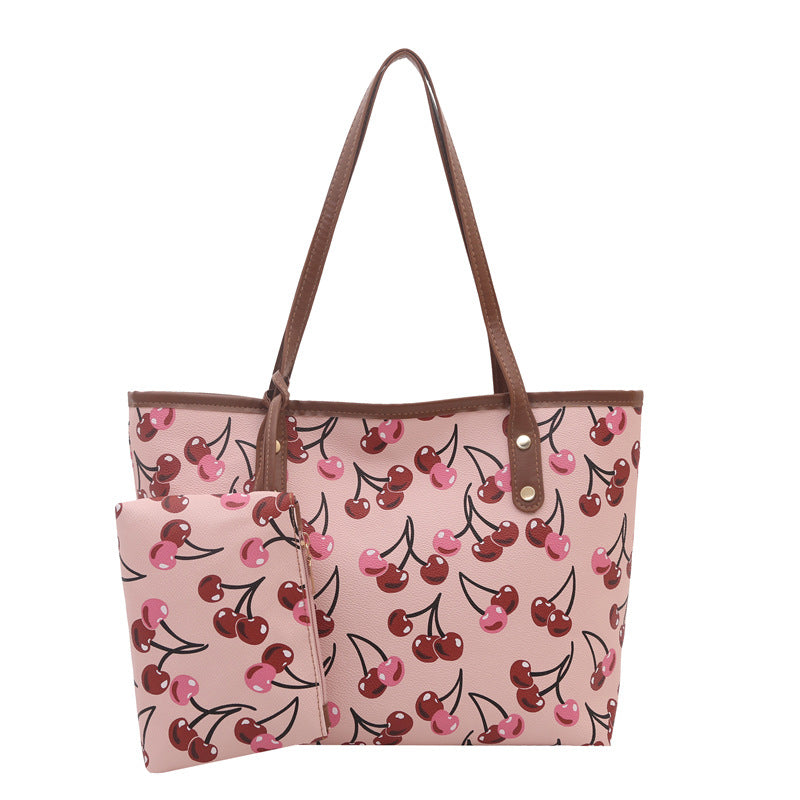 WoWhimsical Cherry Print Tote Bag Bowlift