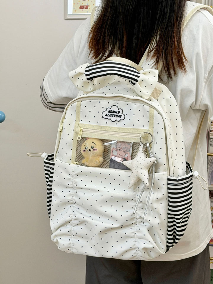 Decorative Polka Dot Backpack