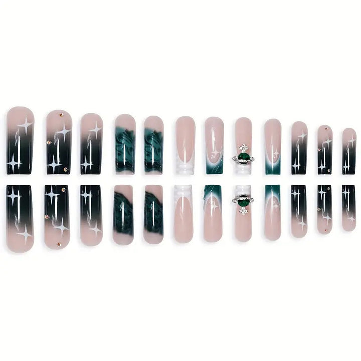 Artistic Press-On Nail Art Extensions Bowlift
