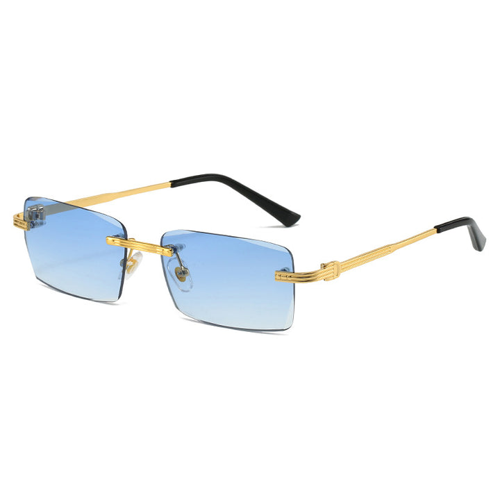 Ladies exclusive geometric sunglasses with luxury metal frame and polarized lenses Bowlift