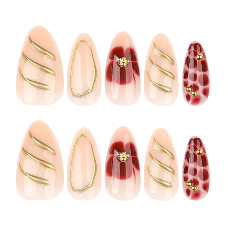 Artistic Nail Art with Elegant Embellishments Bowlift