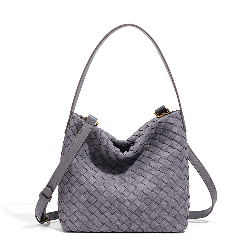 Textured Vegan Leather Crossbody Bag Bowlift
