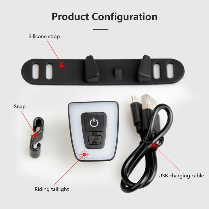 USB Rechargeable Bicycle Taillight Bowlift