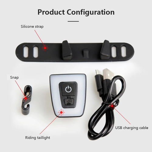 USB Rechargeable Bicycle Taillight Bowlift