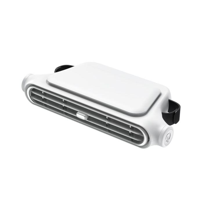 Unisex nan compact clip-on car vent air purifier and fan with adjustable louvers Bowlift