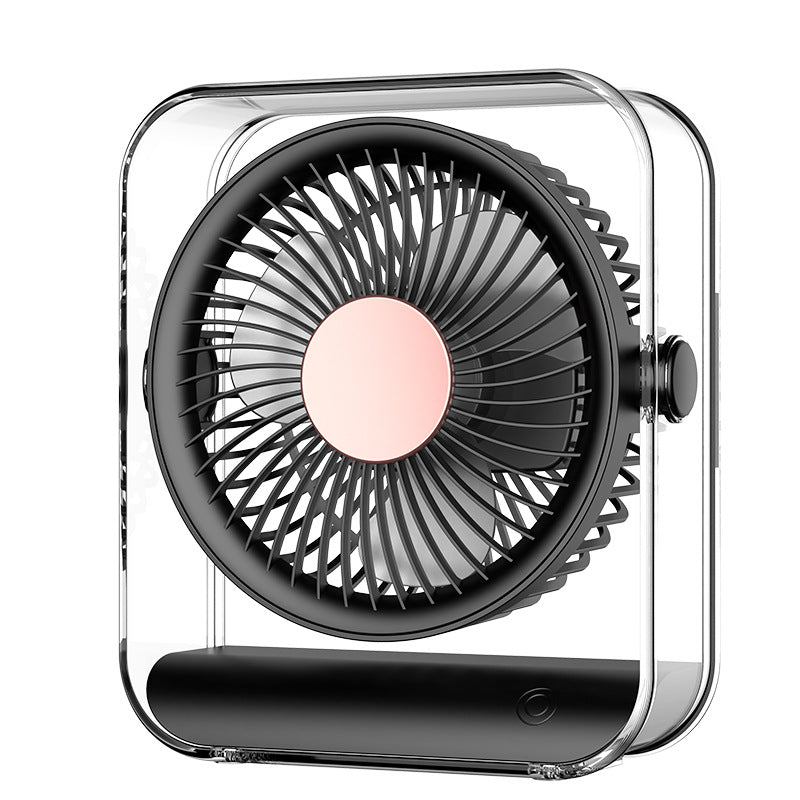 Unisex Portable Mini Table Fan with Battery and 360-Degree Rotating Function Bowlift