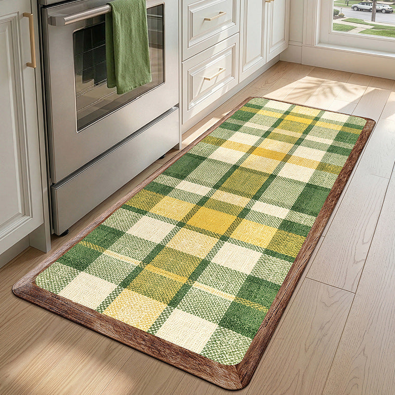 Decorative Jungle-Themed Kitchen Runner Mat Bowlift