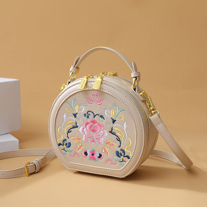 Vintage Floral Embroidered Handbag Bowlift
