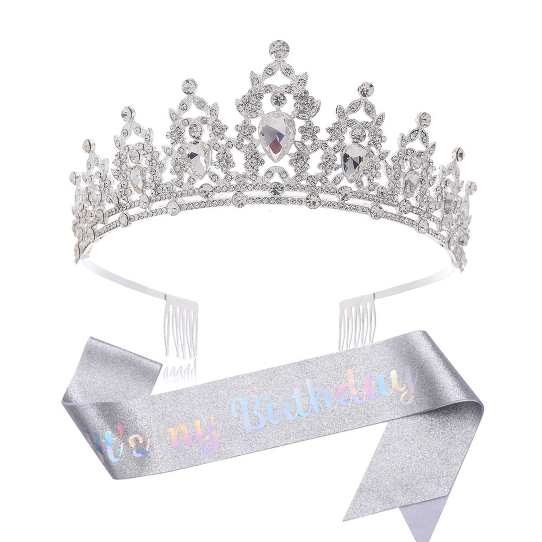 Women's black embellished tiara with elegant design Bowlift
